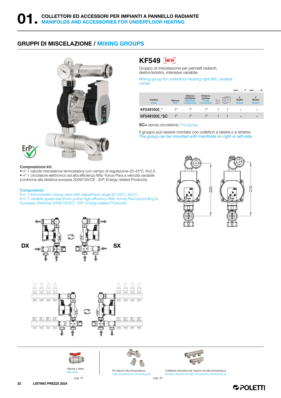 KF549 Technický list